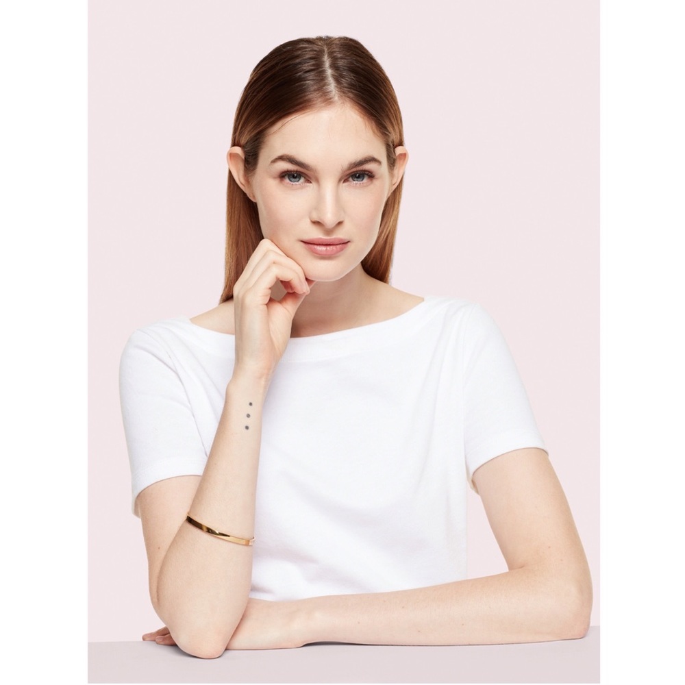 KATE SPADE • Gold Heart Of Gold Bangle Bracelet - Picture 2 of 5